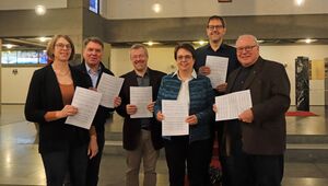 Katja Ulges-Stein, Michael Landsky, Johannes Maria Strauß, Dr. Ulrike Nienhaus, Dieter Böttcher, Hans-Günther Korr