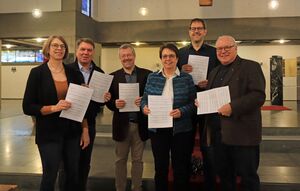 Katja Ulges-Stein, Michael Landsky, Johannes Maria Strauß, Dr. Ulrike Nienhaus, Dieter Böttcher, Hans-Günther Korr