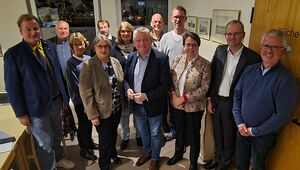 Gründungsmitglieder des Fördervereins „Licht.Kirche Neuss e.V.“ (nicht auf dem Foto: Jutta Köchner und Cornel Hüsch)